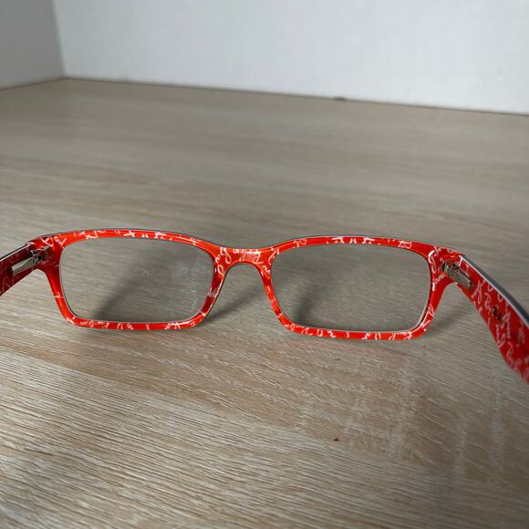 Ray-Ban RB5206 2479 Eyeglasses Red w/ Logo Inside Frames Only 52-18-140 - Picture 5 of 9